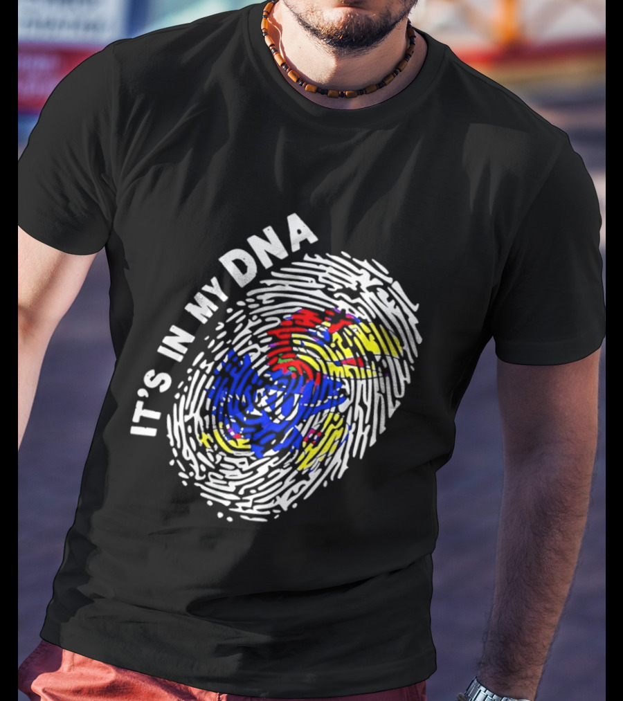 Kansas Jayhawks It's In My DNA Fingerprint T-Shirt