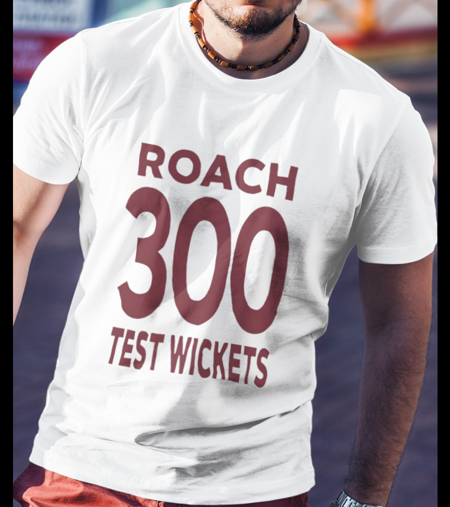 Roach 300 Test Wickets West Indies Cricket Milestone T-Shirt