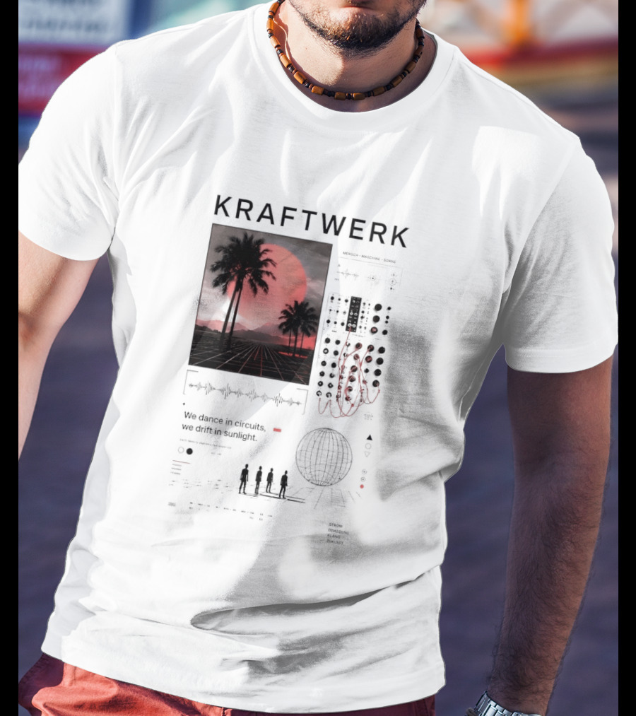 Kraftwerk Mensch Maschine Sonne We Dance In Circuits We Drift In Sunlight T-Shirt