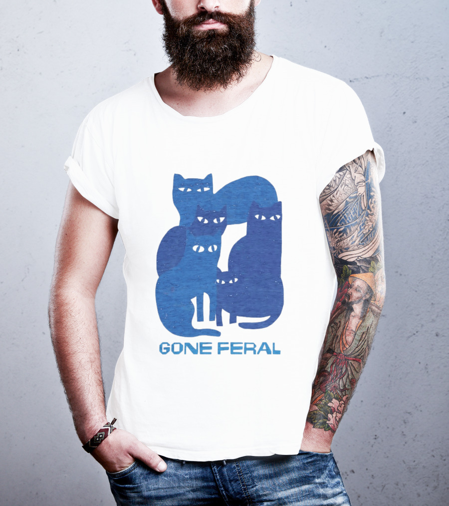 Gone Feral Cats Group T-Shirt