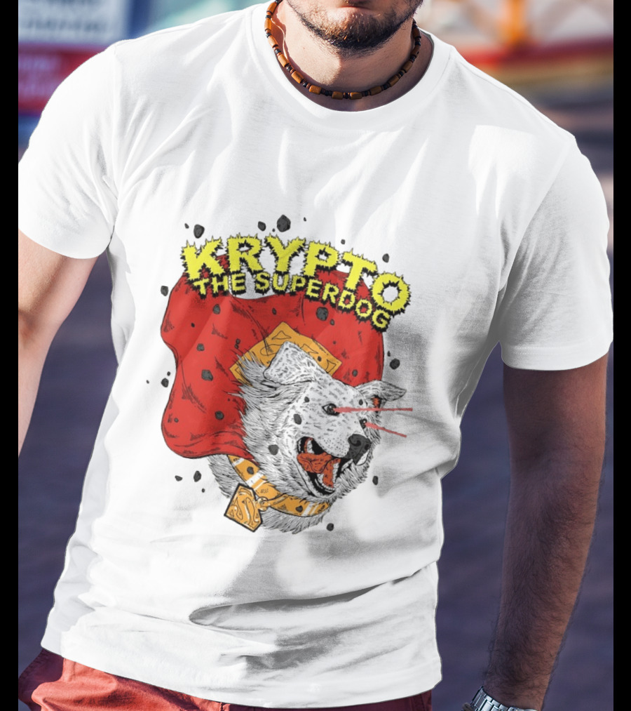 Krypto The Superdog DC Comics Superman Cape Laser Eyes T-Shirt