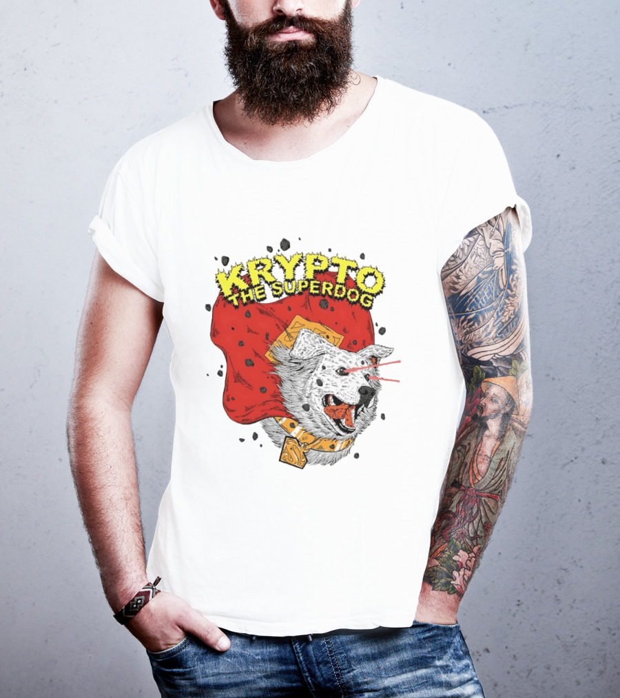 Krypto The Superdog DC Comics Superman Cape Laser Eyes T-Shirt