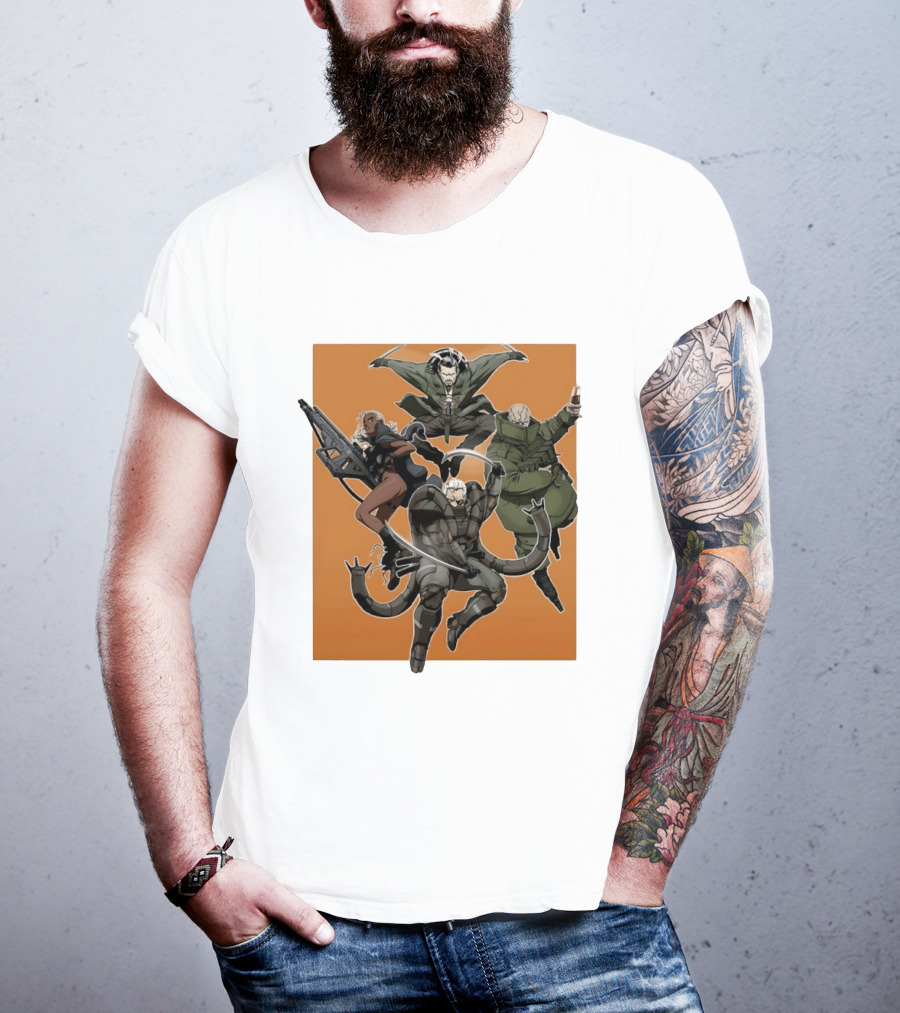 Metal Solid Hideo Kojima Characters T-Shirt