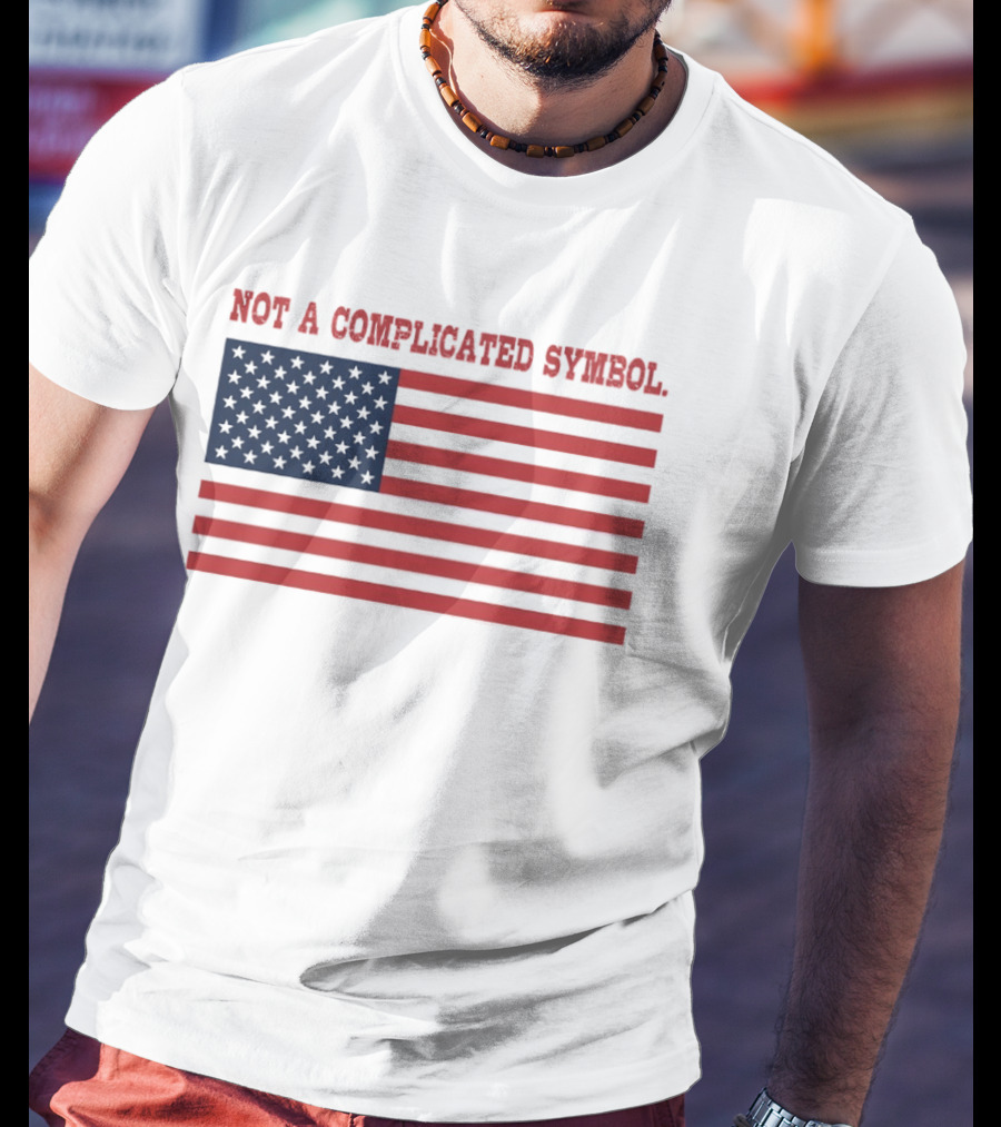 Not A Complicated Symbol United States Flag T-Shirt
