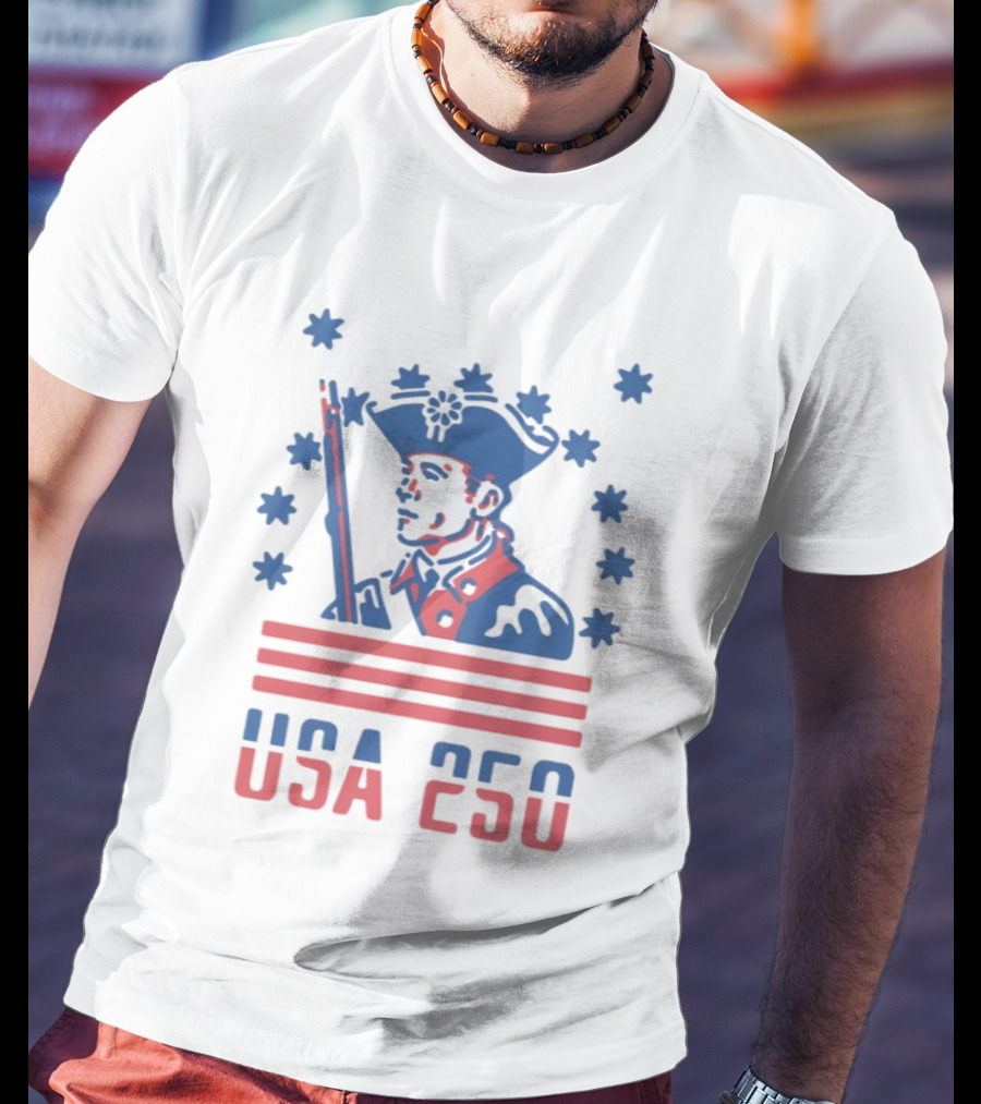 USA 250 American Revolutionary War Soldier Stars And Stripes T-Shirt