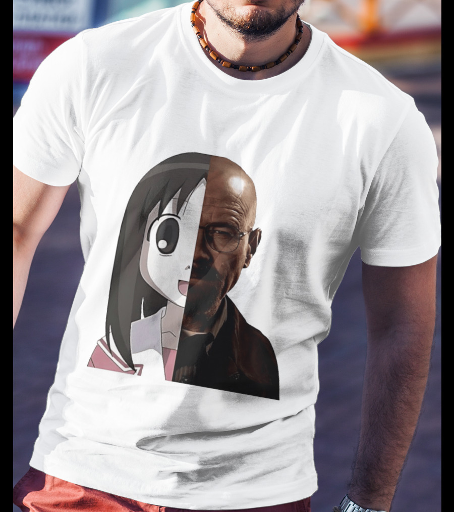 Walter White And Ayumu Kasuga Half Face Combo T-Shirt