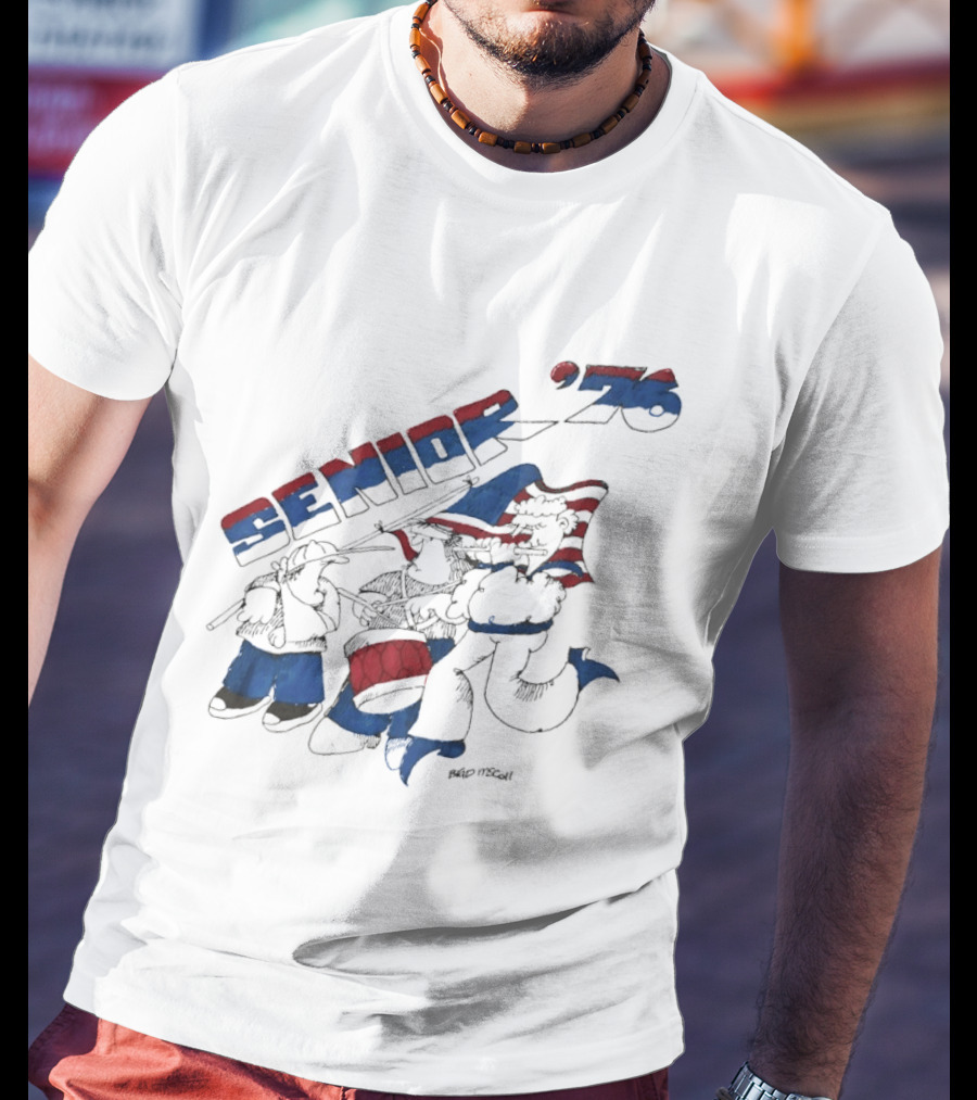 Senior 76 Brad Mccoll 1976 Bicentennial Celebration T-Shirt