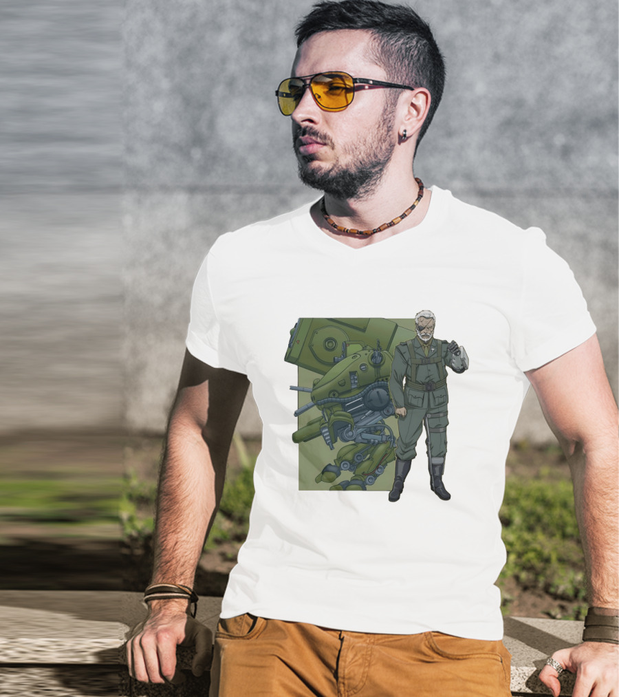 Big Boss Metal Gear Solid Character And Mech T-Shirt
