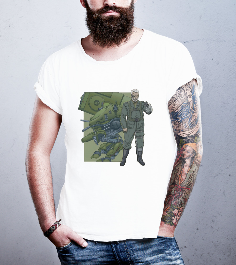 Big Boss Metal Gear Solid Character And Mech T-Shirt