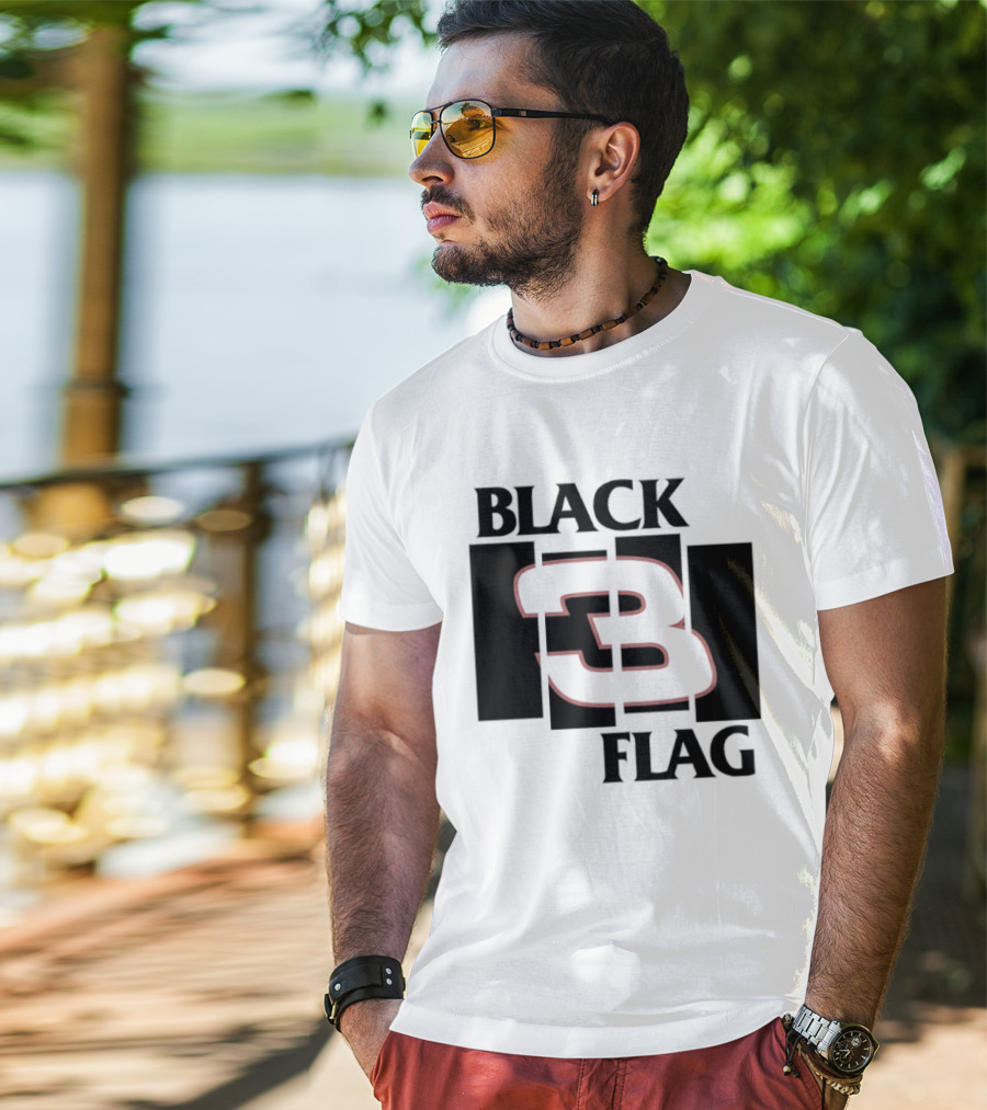 Black 3 Flag T-Shirt