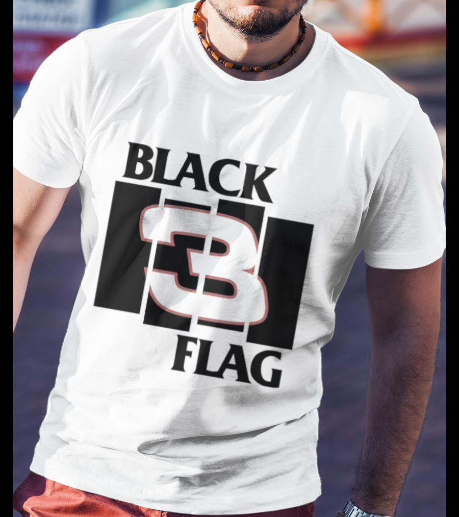 Black 3 Flag T-Shirt