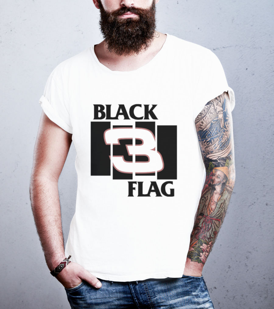 Black 3 Flag T-Shirt