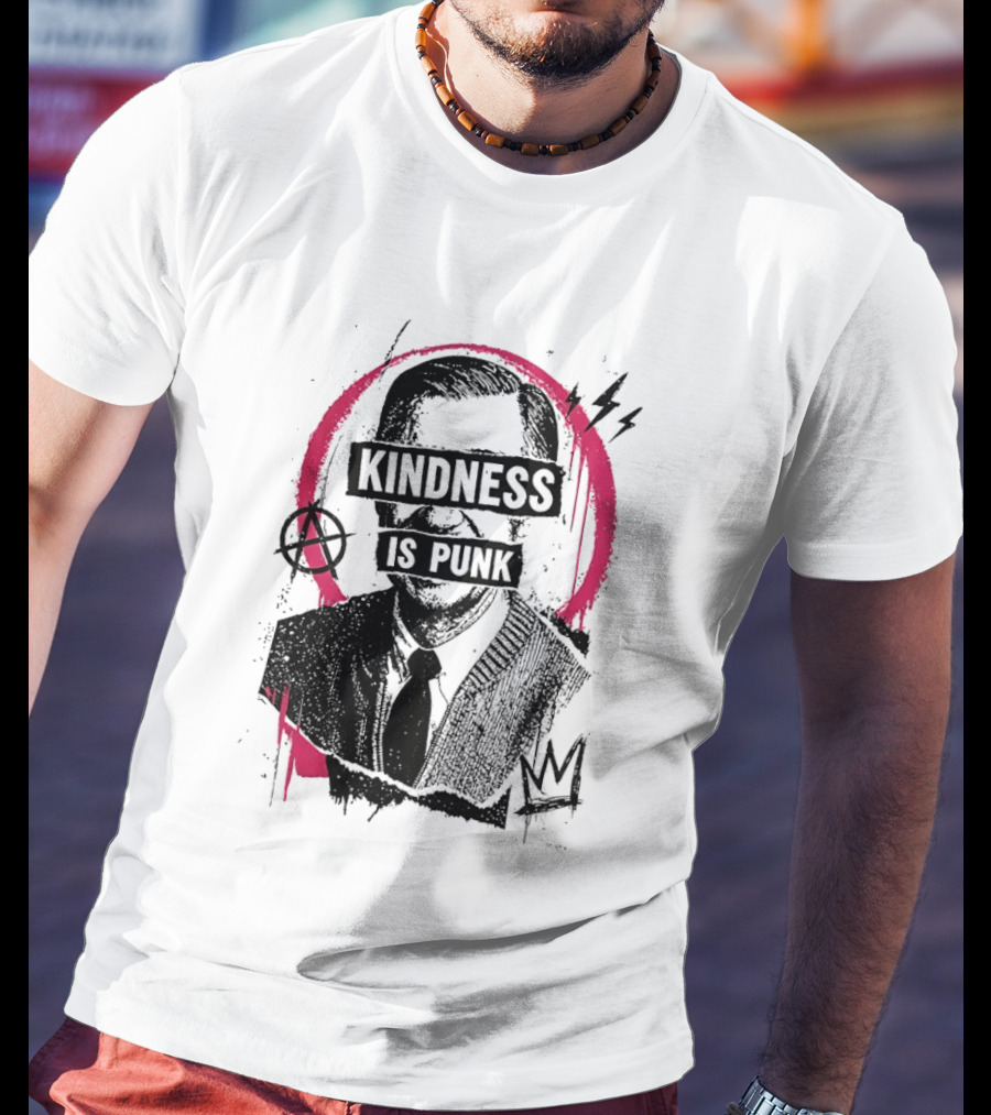 Kindness Is Punk Anarchy Symbol Torn Electric Lightning Bolt T-Shirt