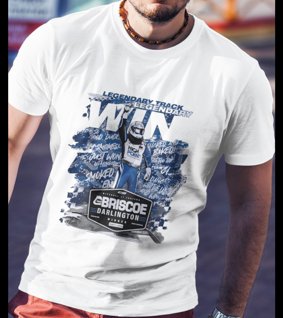 Legendary Track Legendary Win Chase Briscoe Darlington Winner Sept 1 2024 Smoked Em T-Shirt