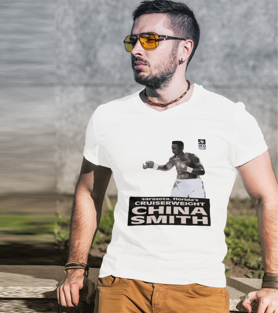 China Smith Sarasota Florida Cruiserweight Boxing Legend HCG Five Star Productions T-Shirt