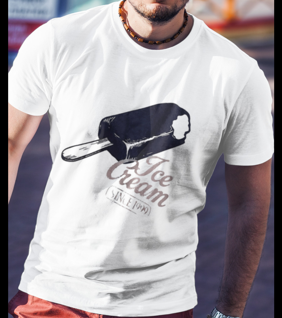 Ice Cream Popsicle Since 1999 Retro Dessert Delight T-Shirt