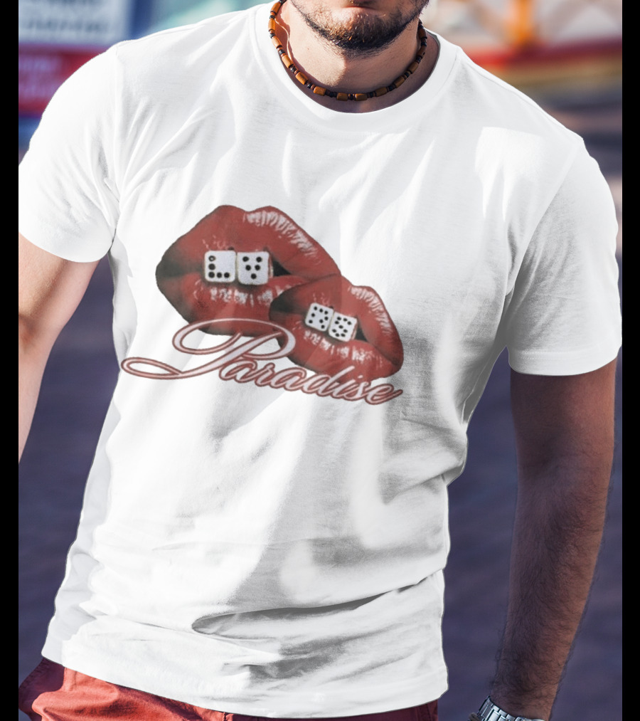 Isaiah Falls LVRS Paradise Red Lips Dice T-Shirt