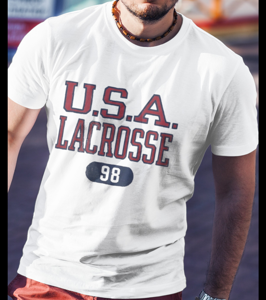 U.S.A. Lacrosse 98 Sports Team Authentic T-Shirt