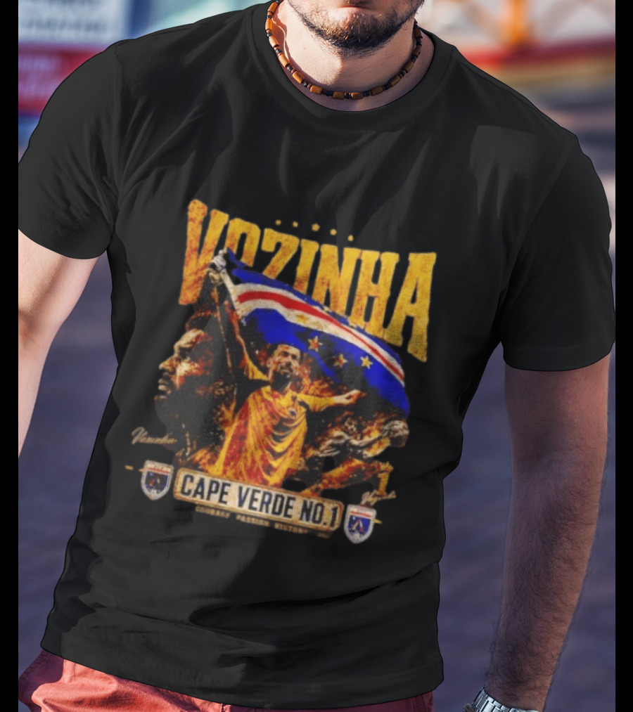 Vozinha Cape Verde No 1 Courage Passion History Flag Celebration T-Shirt