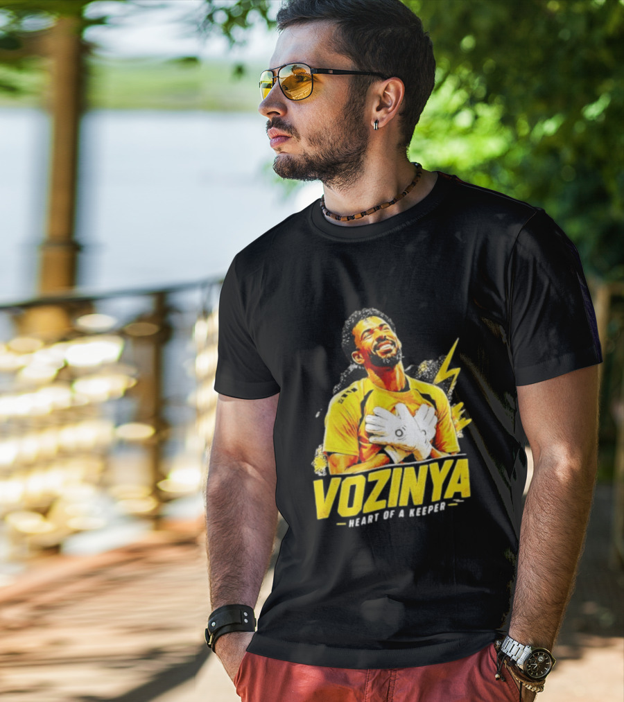 Vozinya Heart Of A Keeper Cape Verde Football Goalkeeper T-Shirt