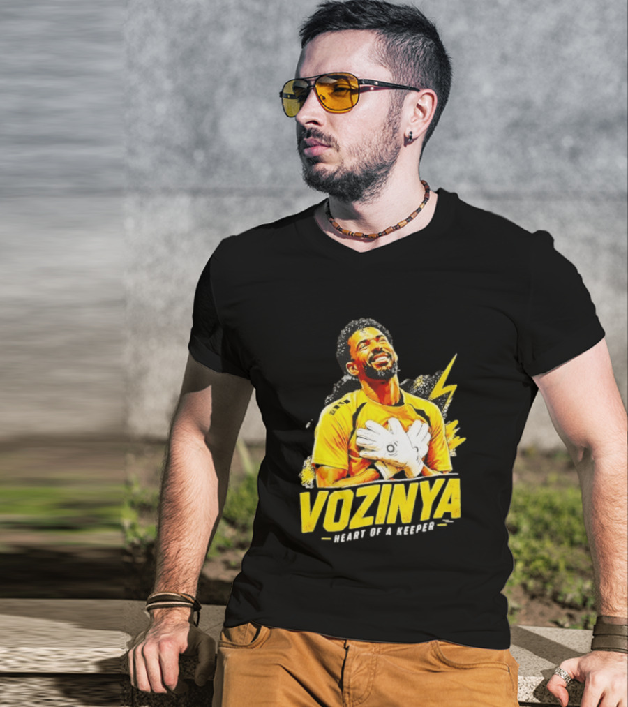 Vozinya Heart Of A Keeper Cape Verde Football Goalkeeper T-Shirt