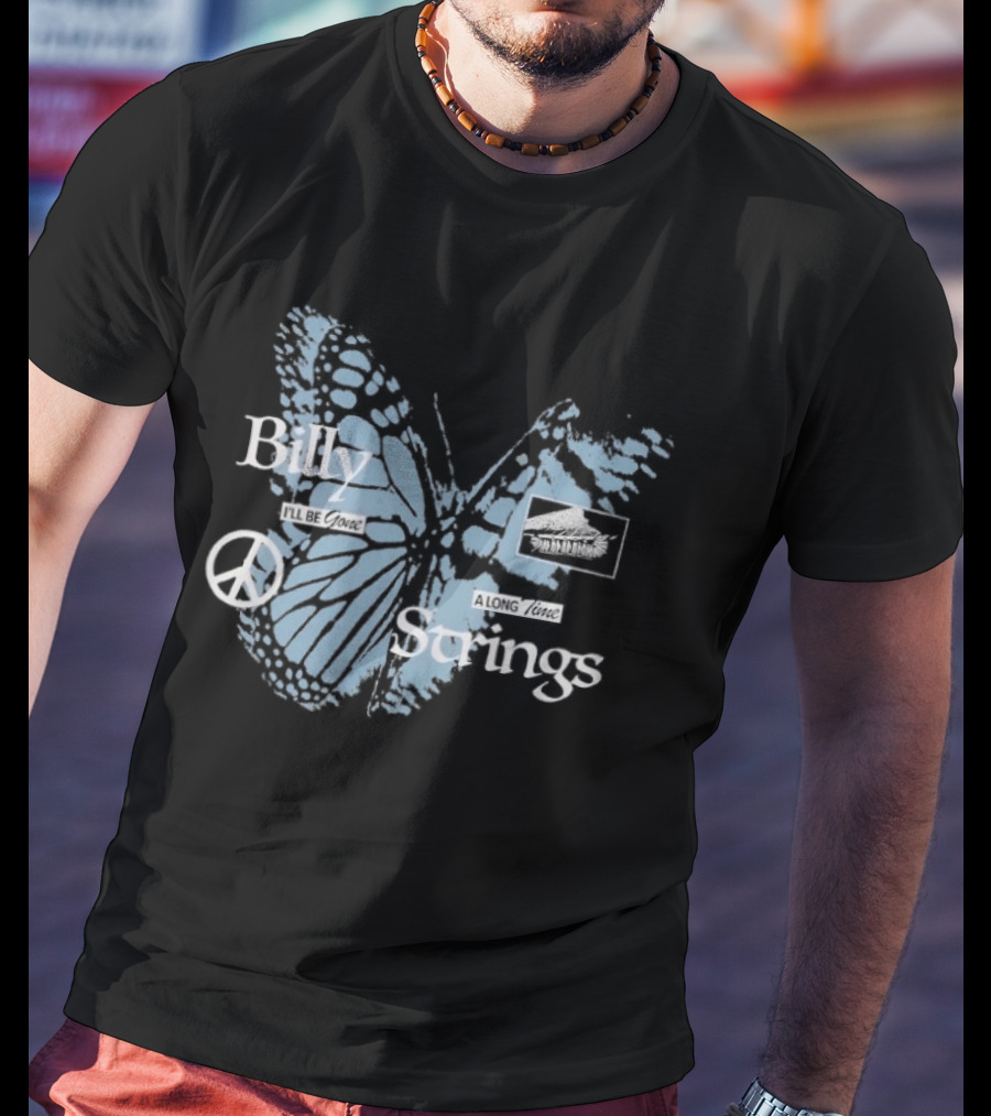Billy Strings I'll Be Gone A Long Time Butterfly Peace T-Shirt
