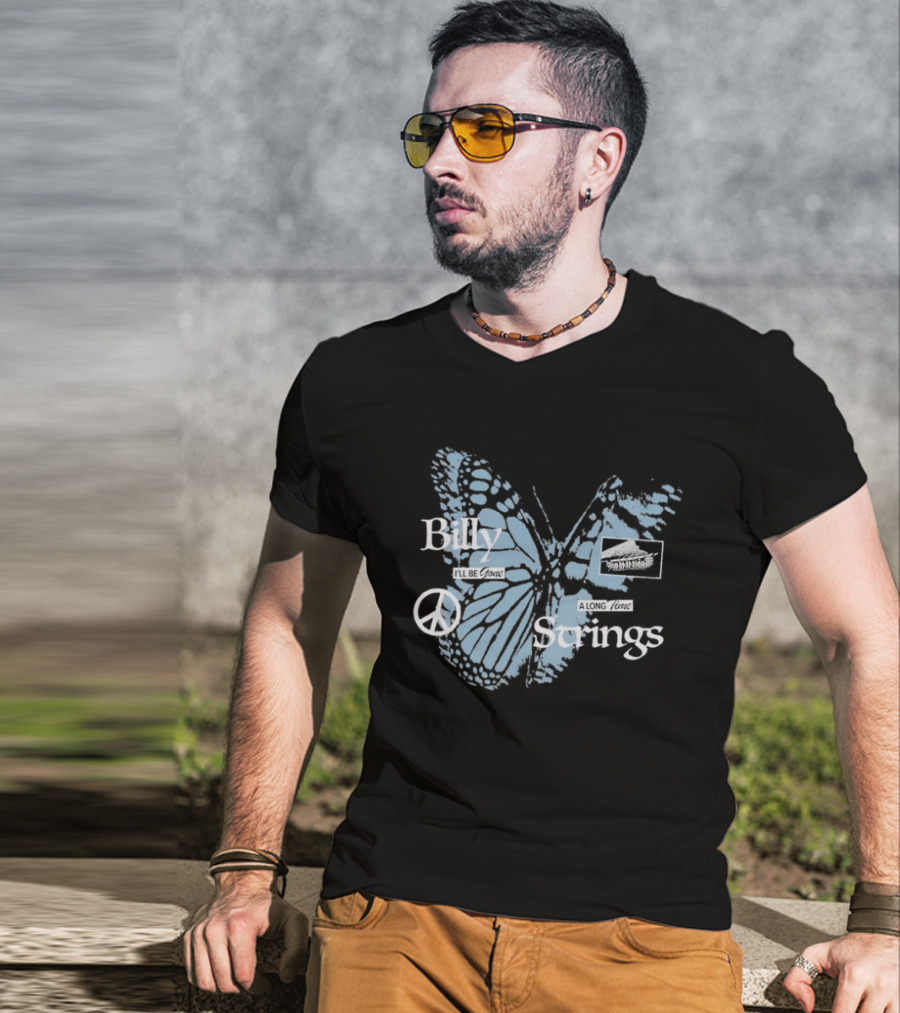 Billy Strings I'll Be Gone A Long Time Butterfly Peace T-Shirt