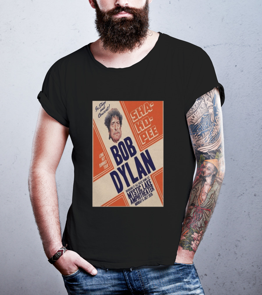 Bob Dylan Long Hot Summer Tour Mystic Lake Amphitheater Shakopee 6 July 2026 T-Shirt