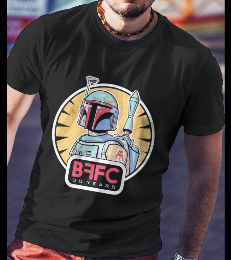 Boba Fett Mandalorian Armor BFFC 30 Years T-Shirt