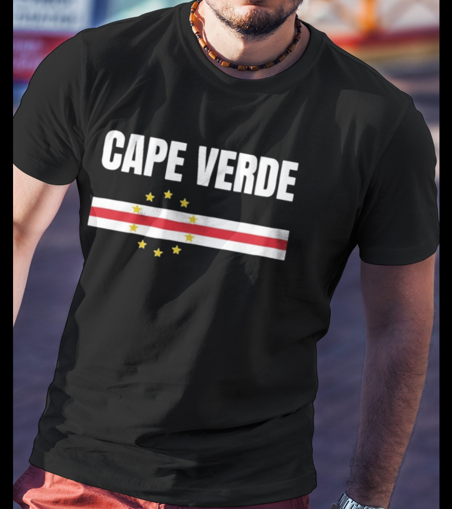 Cape Verde National Flag Stars Red White Stripes T-Shirt