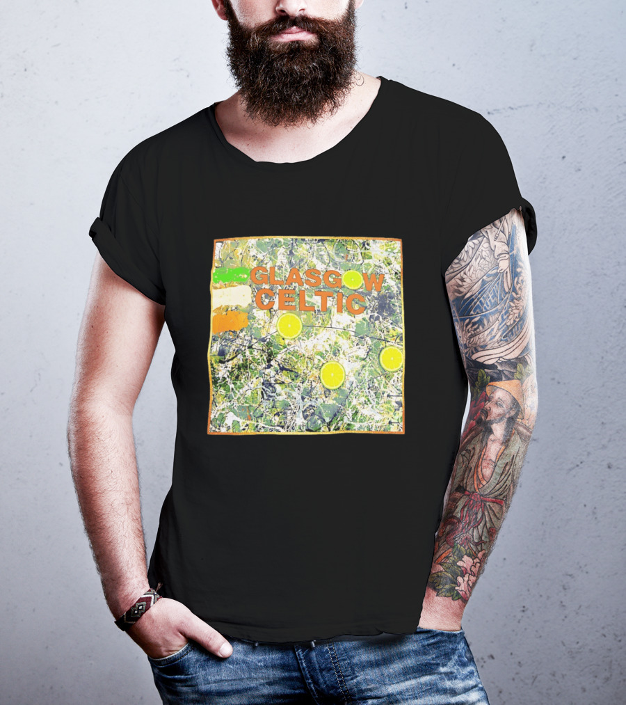 Glasgow Celtic Lime Splash Art With Citrus Accents T-Shirt