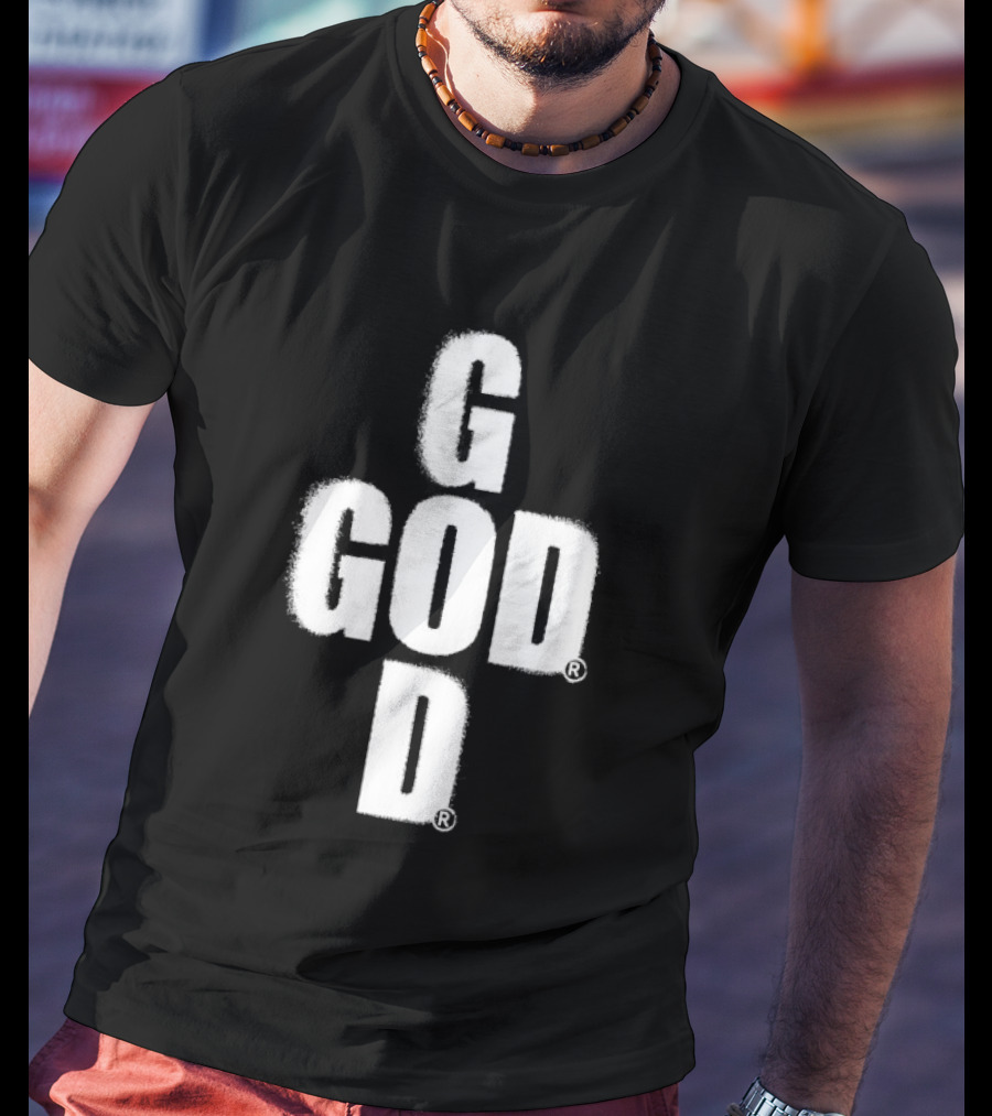 GOD Cross Christian Faith Minimalist Religious T-Shirt