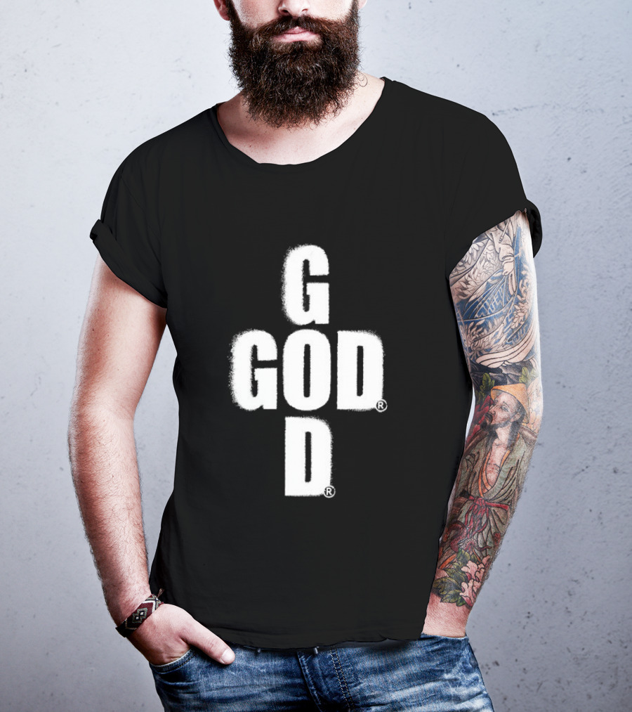 GOD Cross Christian Faith Minimalist Religious T-Shirt
