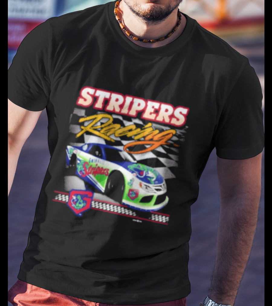 Gwinnett Stripers Racing Team Minor League Baseball Car T-Shirt
