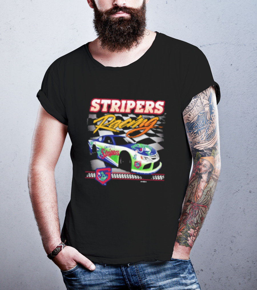 Gwinnett Stripers Racing Team Minor League Baseball Car T-Shirt