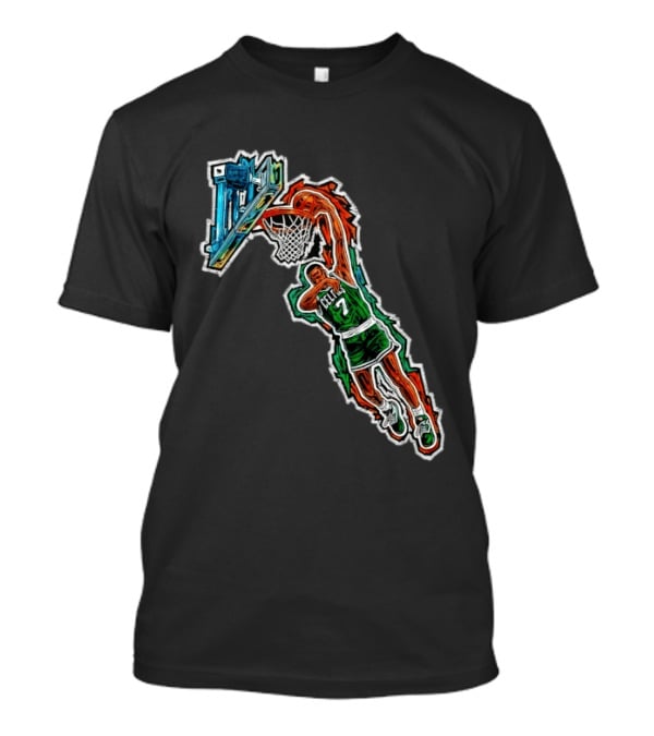Jaylen Brown Celtics Dunk NBA Basketball 7 T-Shirt