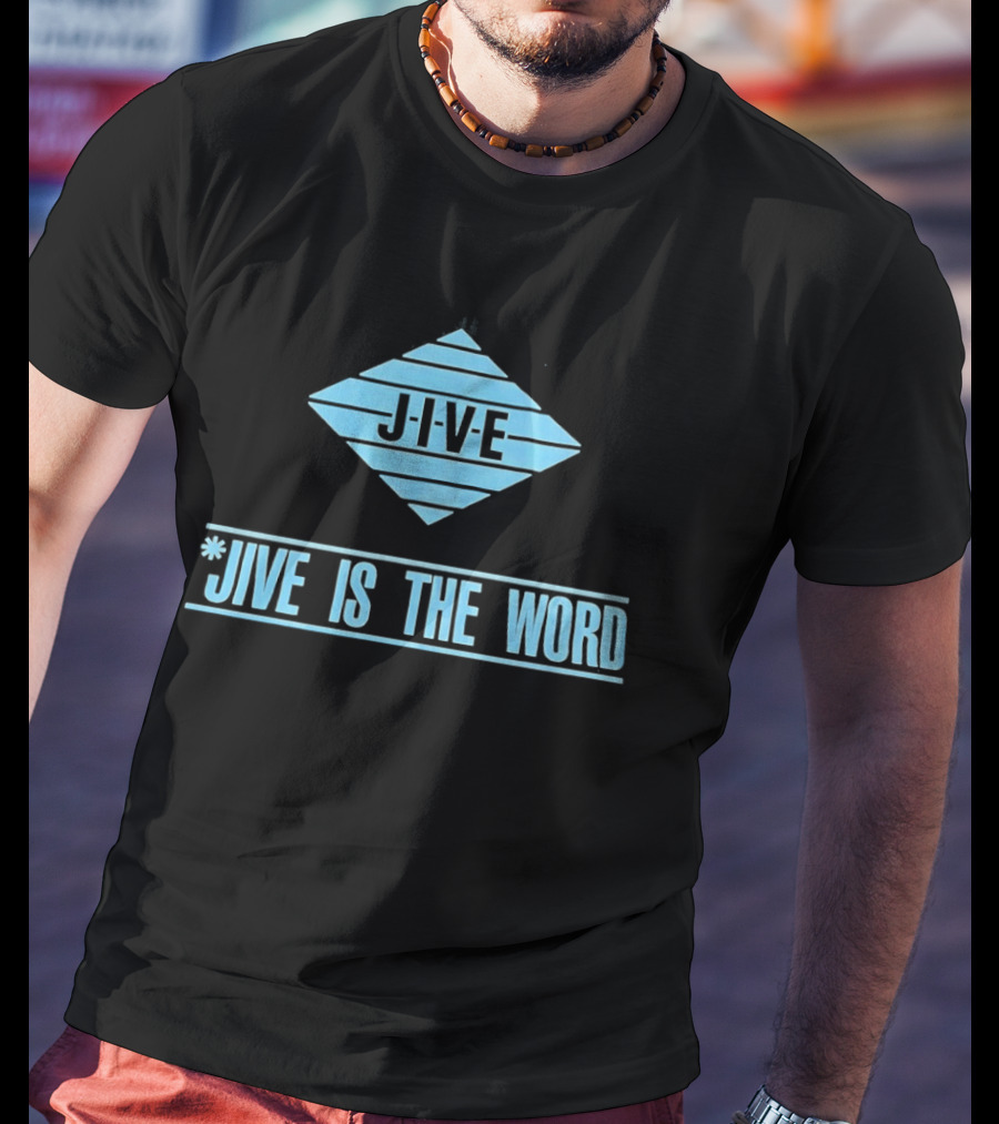 Jive Is The Word Diamond Shape Retro Music T-Shirt