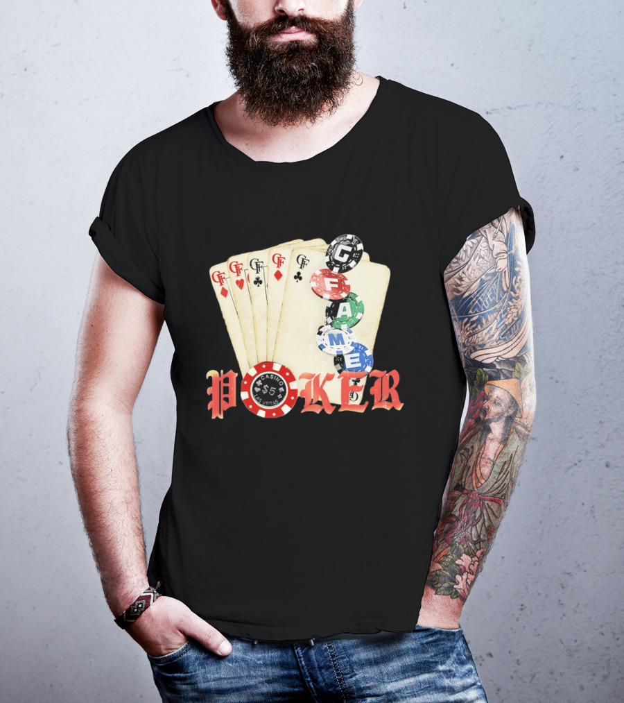 Casino Las Vegas Poker Cards And Chips GF Game T-Shirt
