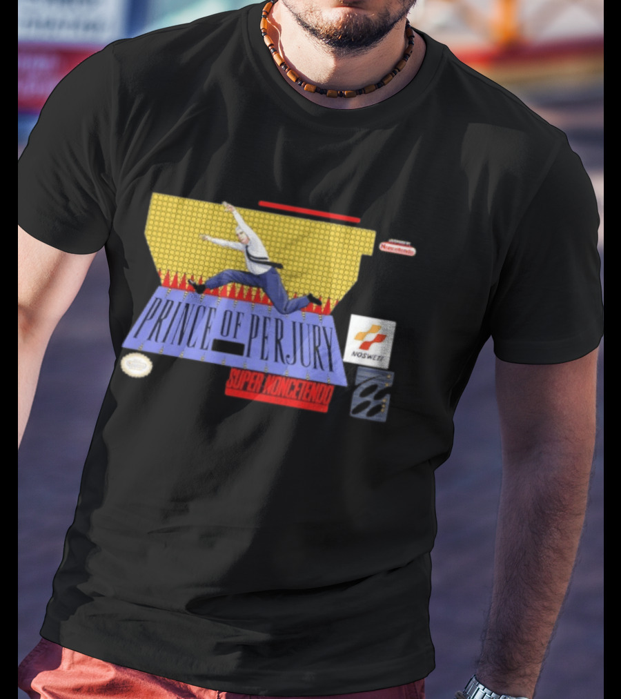 Prince Of Perjury Super Noncetendo Entertainment System Nosweat T-Shirt