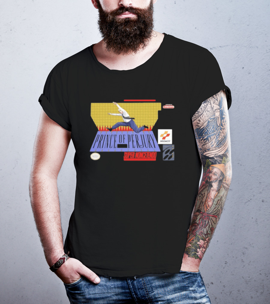 Prince Of Perjury Super Noncetendo Entertainment System Nosweat T-Shirt