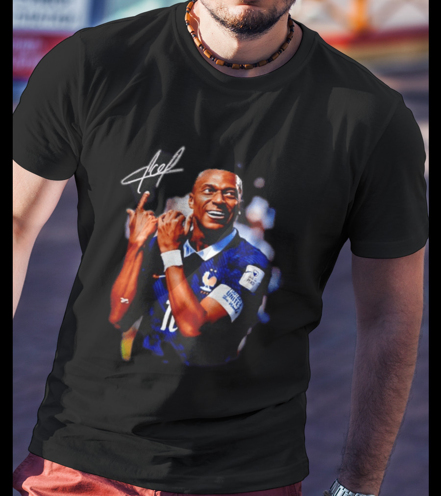 Kylian Mbappe 10 France National Football Team FIFA World Cup Celebration T-Shirt