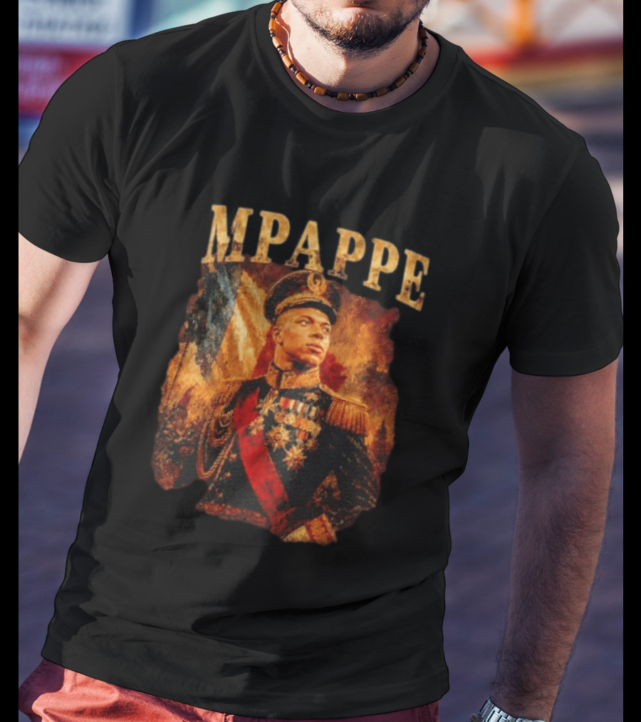 Kylian Mbappe Napoleonic General Military Uniform Commander T-Shirt