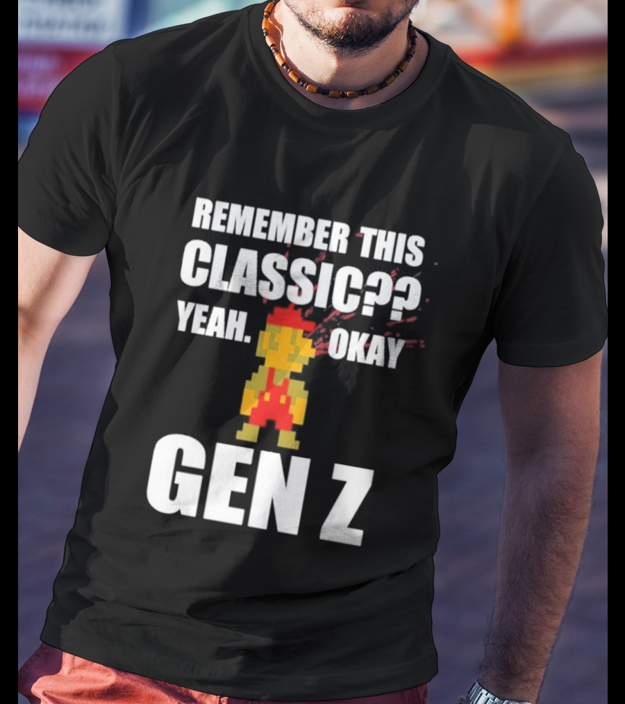 Remember This Classic Yeah Okay Gen Z Retro Gamer Nostalgia T-Shirt