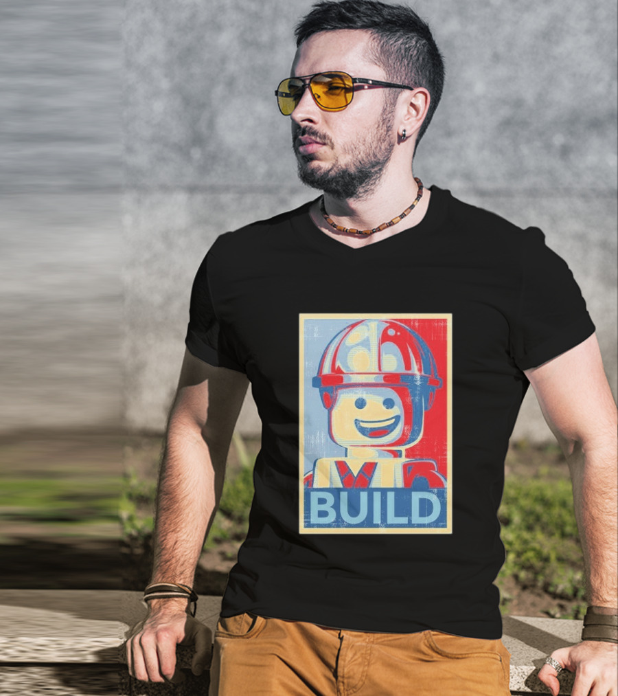 Lego Minifigure Build Distressed T-Shirt