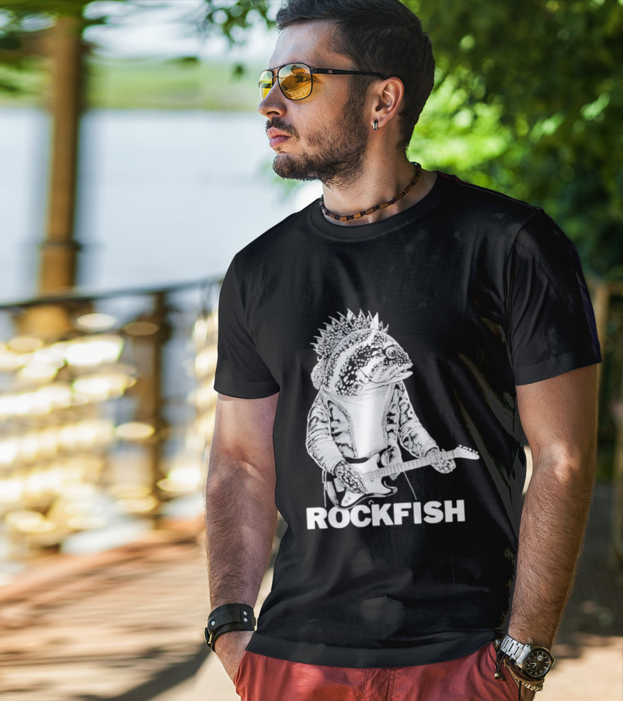Rockfish Jacket Electric Guitar Performance T-Shirt