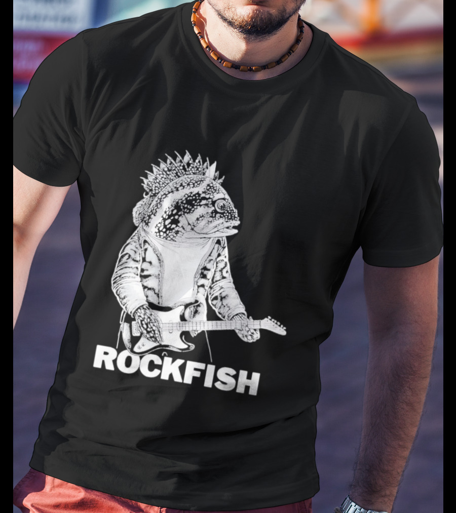 Rockfish Jacket Electric Guitar Performance T-Shirt