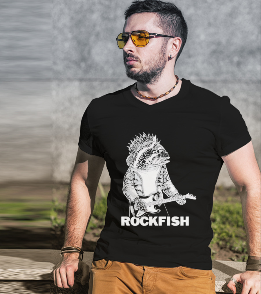 Rockfish Jacket Electric Guitar Performance T-Shirt