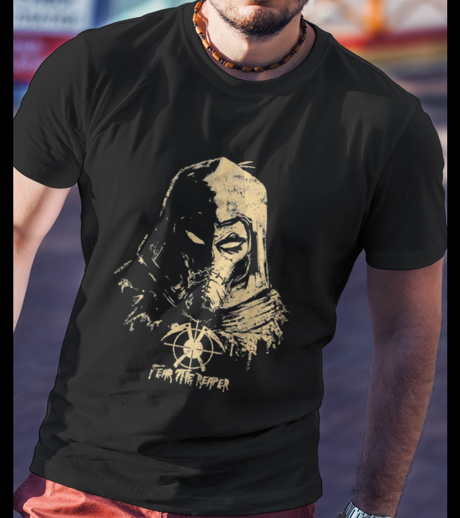 Scarecrow Batman Arkham Series Fear The Reaper Distressed T-Shirt