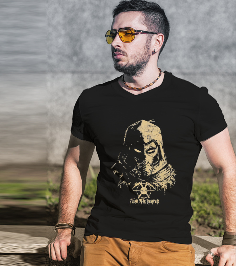 Scarecrow Batman Arkham Series Fear The Reaper Distressed T-Shirt