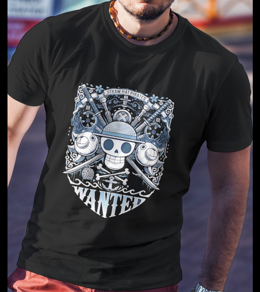 Straw Hat Pirates Skull Wanted T-Shirt